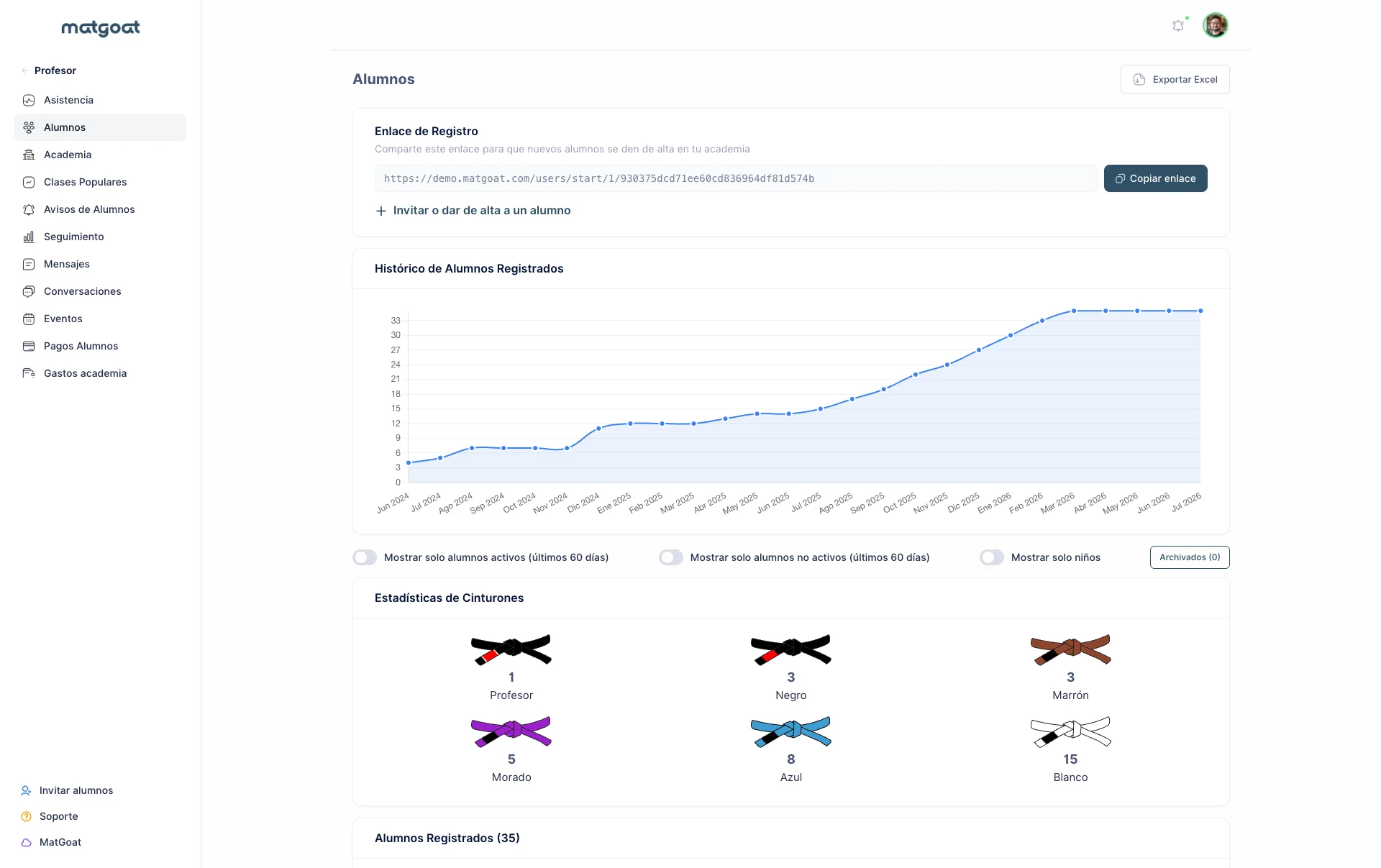 Seguimiento de Alumnos